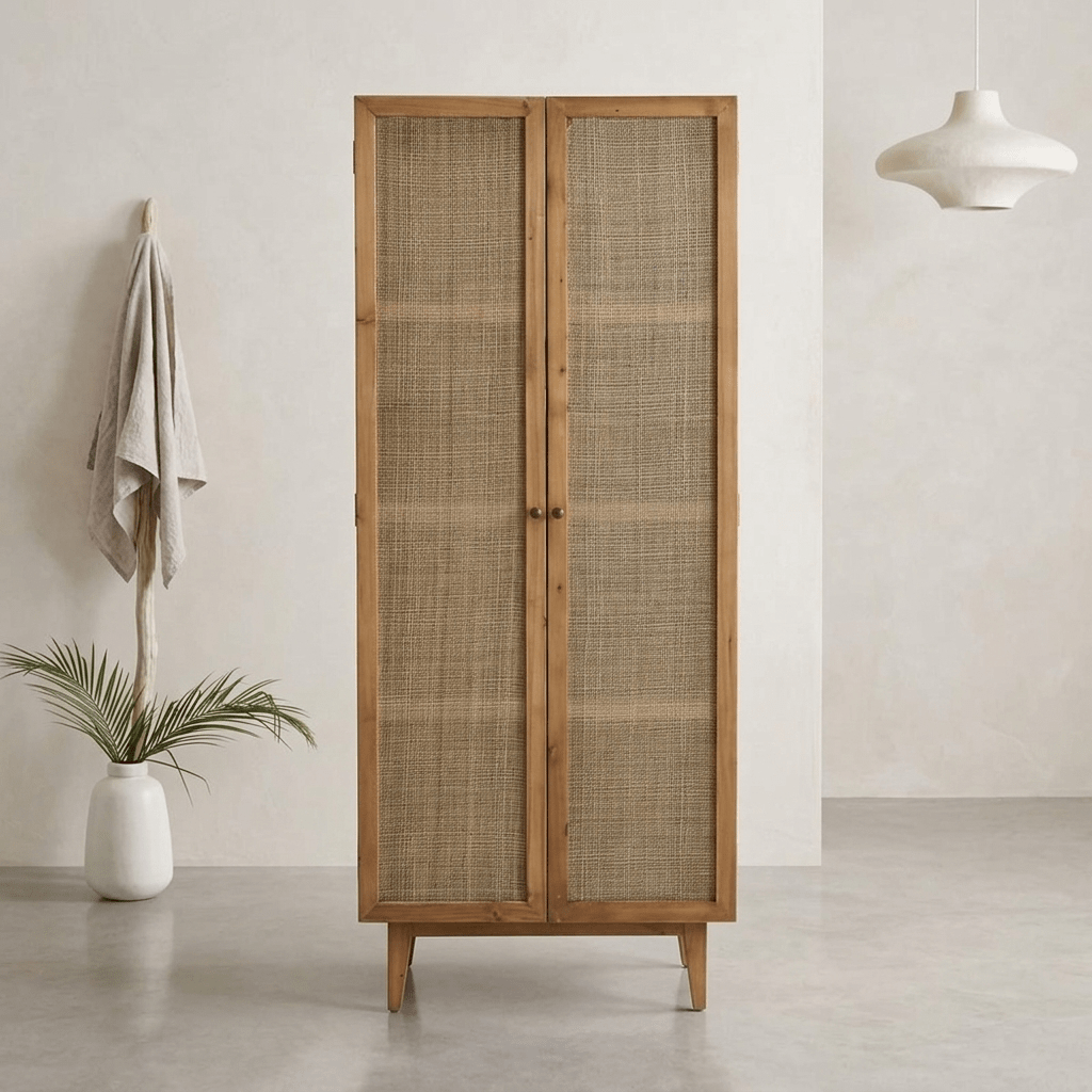 Doğal Hazeranlı Masif Çam Ahşap Dolap Büfe - Atelier İstanbul