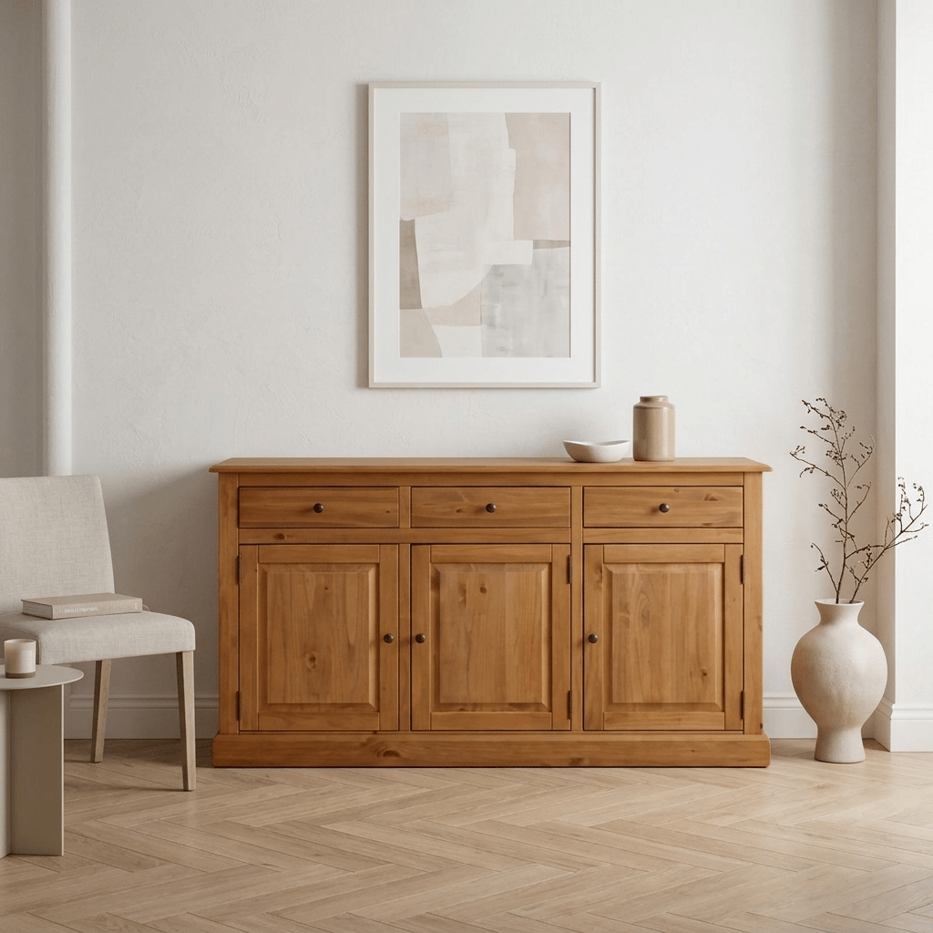 Klasik Tarz Masif Kayın Ahşap Konsol (160 cm) - Atelier İstanbul