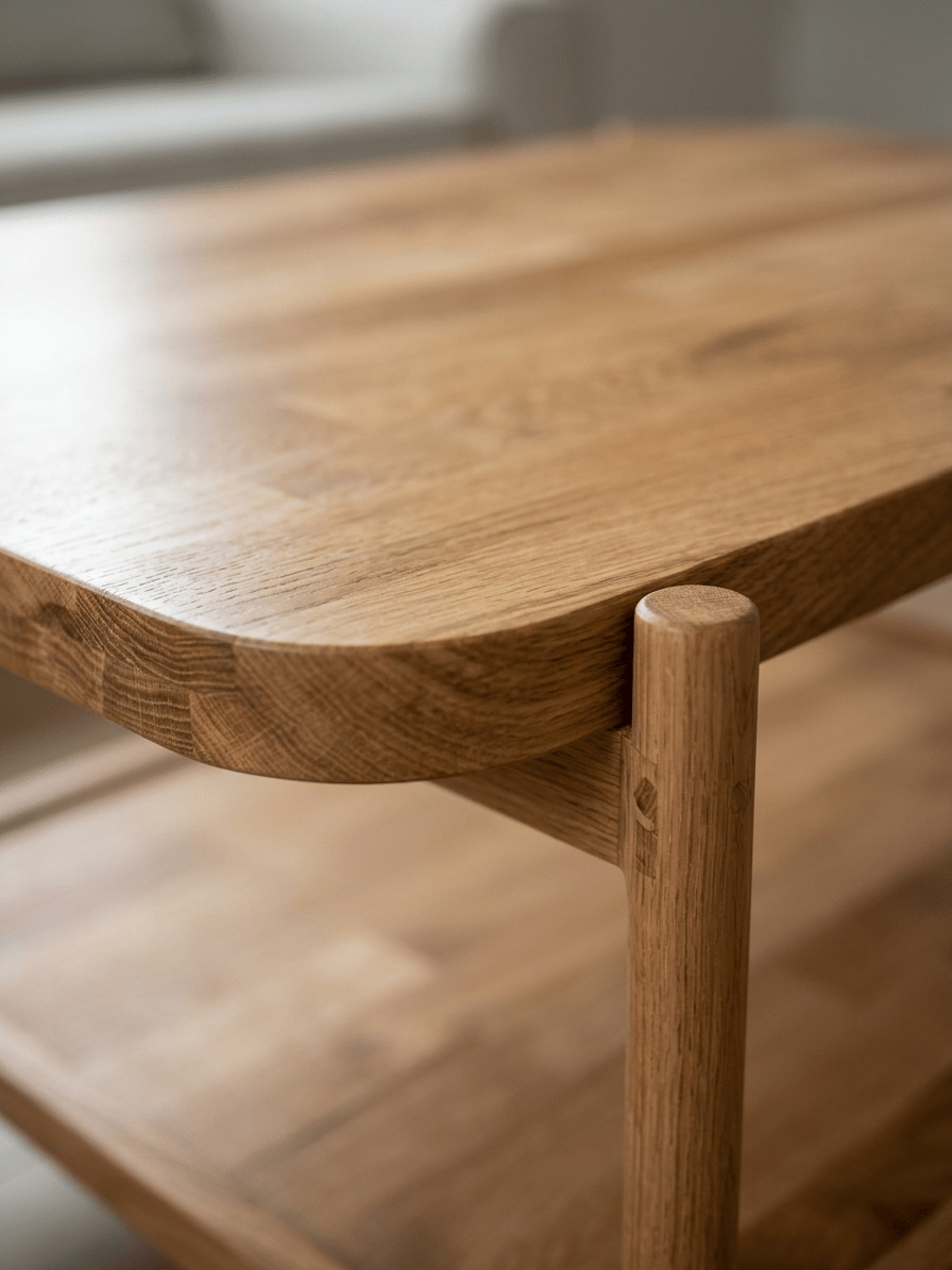 Natura Oval Masif Meşe Orta Sehpa - Atelier İstanbul