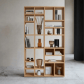 Nordic Asimetrik Masif Çam Kitaplık - Atelier İstanbul