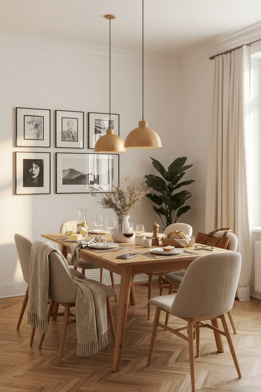 Odense Konik Ayak Masif Çam Yemek Masası - Atelier İstanbul