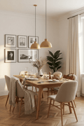 Odense Konik Ayak Masif Çam Yemek Masası - Atelier İstanbul