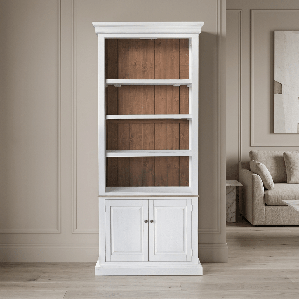 Provence Kapaklı Masif Çam Kitaplık - Atelier İstanbul