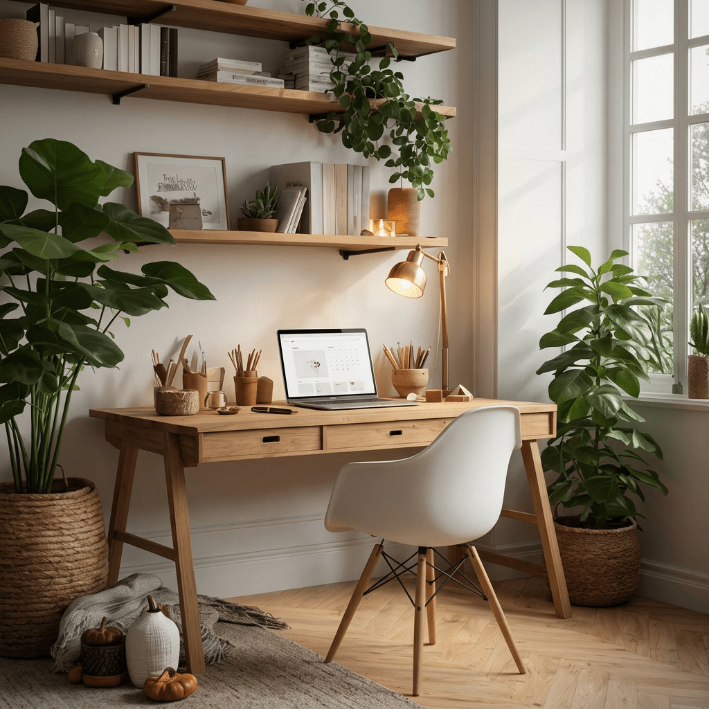 Retro Tarz Çekmeceli Masif Kayın Çalışma Masası - Atelier İstanbul